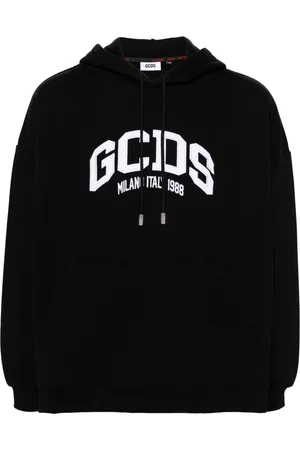 GCDS Logo-embroidered hoodie