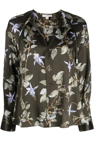 Vince Bellflower silk blouse