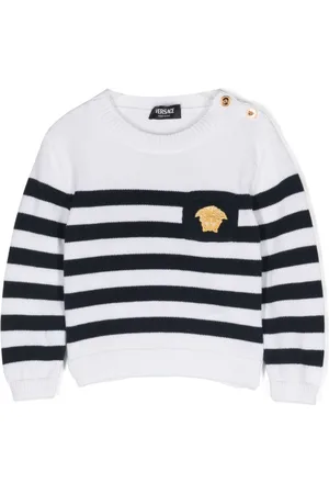VERSACE Medusa-Head striped jumper