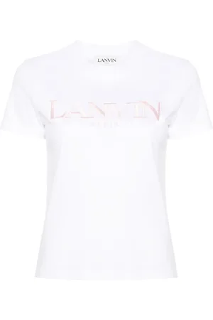 Lanvin Logo-embroidered cotton T-shirt