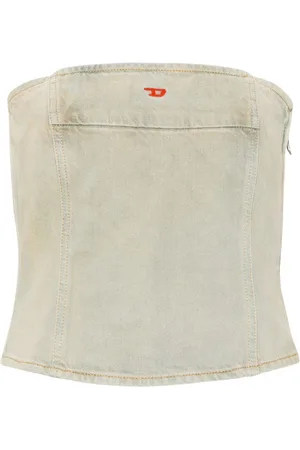 Diesel De-Ville denim bandeau top