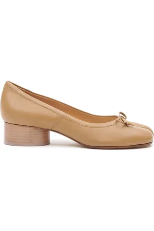 Maison Margiela 30mm Tabi leather ballerina pumps