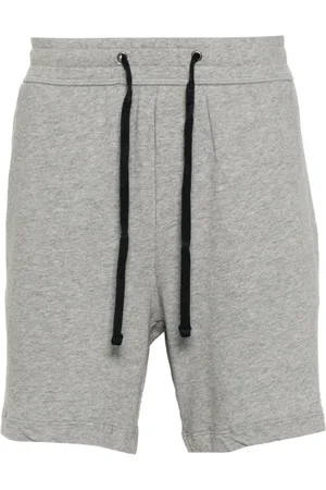 James Perse Mélange-effect cotton shorts