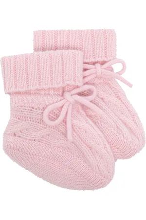 N.PEAL Cable-knit booties