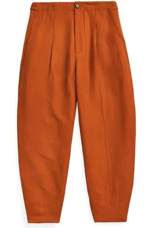 Ralph Lauren Tapered silk-blend trousers
