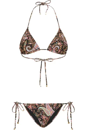 Etro Paisley-print halterneck bikini