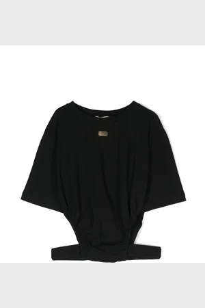 Elisabetta Franchi Logo-plaque cut-out T-shirt