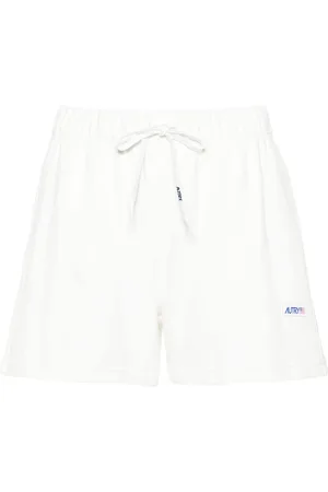 Autry Logo-patch jersey shorts