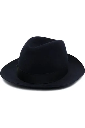 Borsalino Ribbon-detail fedora hat