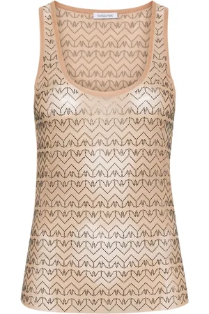 Patrizia Pepe Rhinestone-patterned tank top