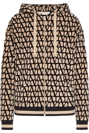 VALENTINO GARAVANI Toile Iconographe zip-up hoodie