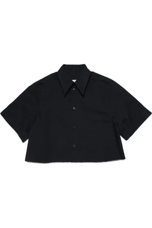 Maison Margiela Logo-embroidered cotton shirt