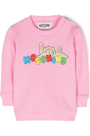 Moschino Logo-appliqué cotton sweatshirt