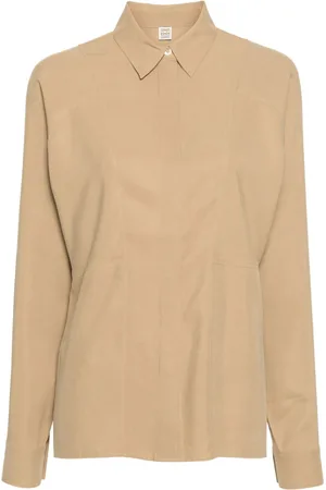 Totême Panelled silk shirt