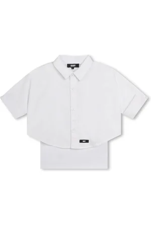 DKNY Layered cotton shirt