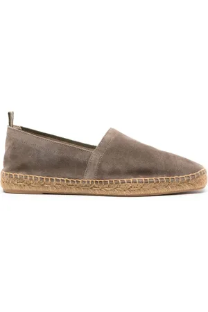 Castaner Braided-raffia suede espadrilles