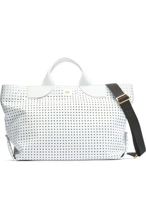 Nº21 Panelled perforated tote bag