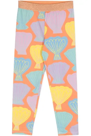 Stella McCartney Seashell-print stretch-cotton leggings