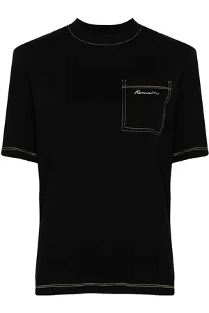 REMAIN Logo-embroidered cotton T-shirt