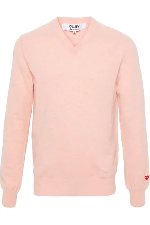 Comme des Garçons Logo-appliqué wool jumper