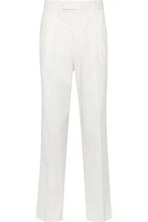 Ermenegildo Zegna Mid-rise poplin chino trousers