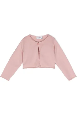 Il gufo Cropped cotton cardigan