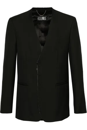 Maison Margiela Collarless single-breast blazer