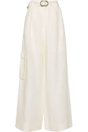 Twin-Set Belted wide-leg trousers