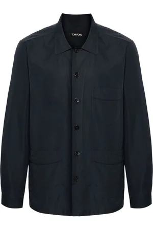 Tom Ford Long-sleeve poplin pajama shirt