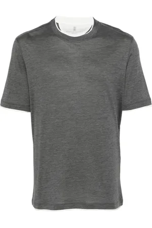 Brunello Cucinelli Contrast-trim T-shirt
