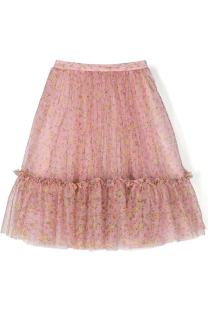 PHILOSOPHY DI LORENZO SERAFINI Floral-print tulle skirt