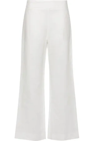 ERMANNO SCERVINO Straight-leg linen trousers