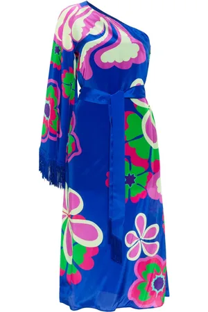 Borgo De Nor Aubrey one-shoulder midi dress