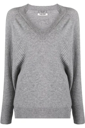 MAX & MOI V-neck cashmere jumper