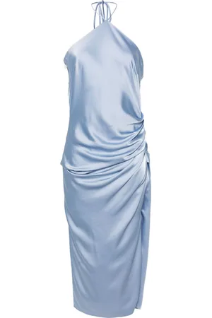 Simkhai Hansel halterneck satin midi dress