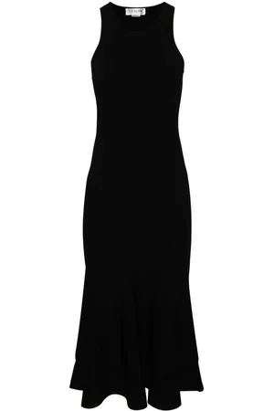 Victoria Beckham Flared-hem midi dress