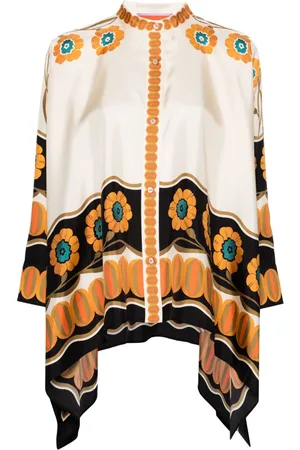 La DoubleJ Daisy Chain silk blouse