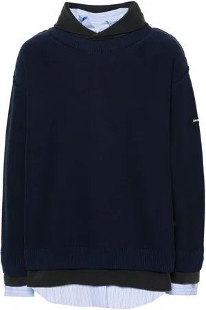 Balenciaga Layered logo-appliqué jumper