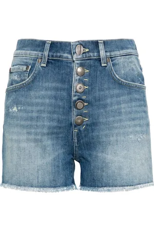 Dondup Mid-rise denim mini shorts
