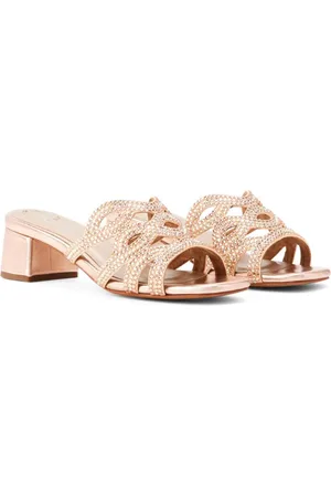 Nícoli Lidia crystal-embellished leather sandals