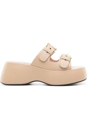 Moschino 75mm Dolly leather sandals