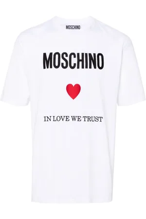 Moschino Logo-embroidered cotton T-shirt