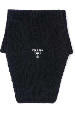 Prada Logo-embroidered cashmere dickey