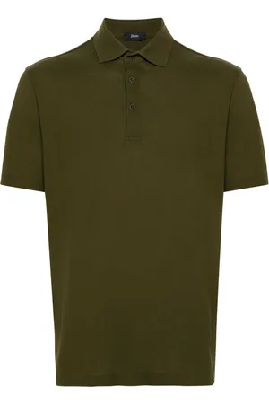 HERNO Short-sleeve cotton polo shirt