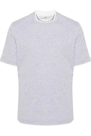 Brunello Cucinelli Contrast-trim T-shirt