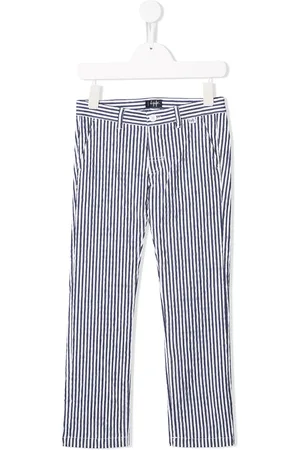 Il gufo Striped straight-leg trousers