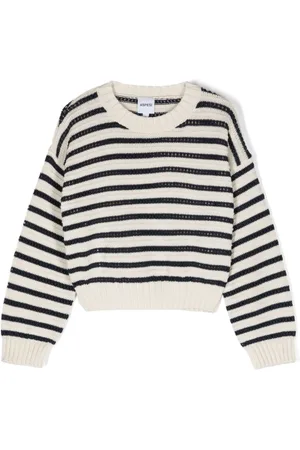 Aspesi Crochet-panelled cotton jumper