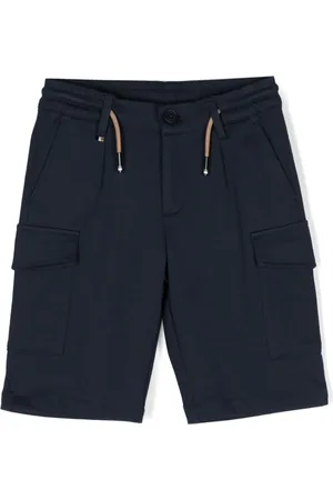 HUGO BOSS Elasticated-waistband cotton shorts