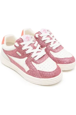 Palm Angels University glitter-panel sneakers