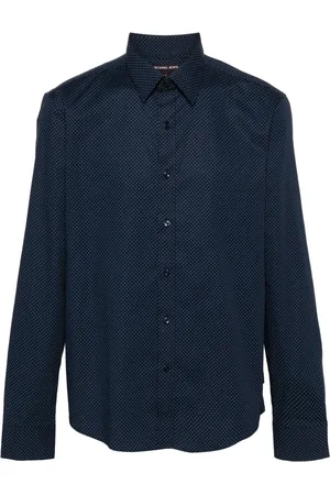 Michael Kors Polka-dot-print poplin shirt